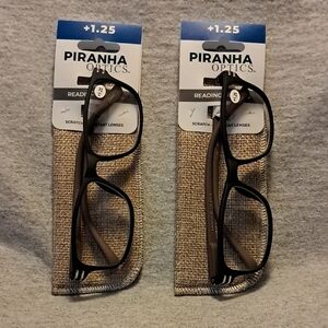 Piranha Optics Black Reading Glasses